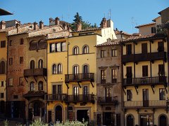 Arezzo_010 Medieval buildings in Piazza Grande, the main square in Arezzo